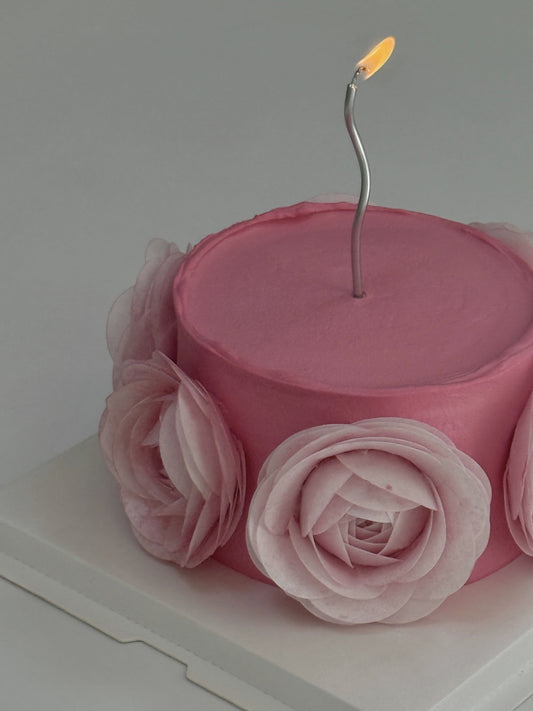 Blush Camellia Romance Cake