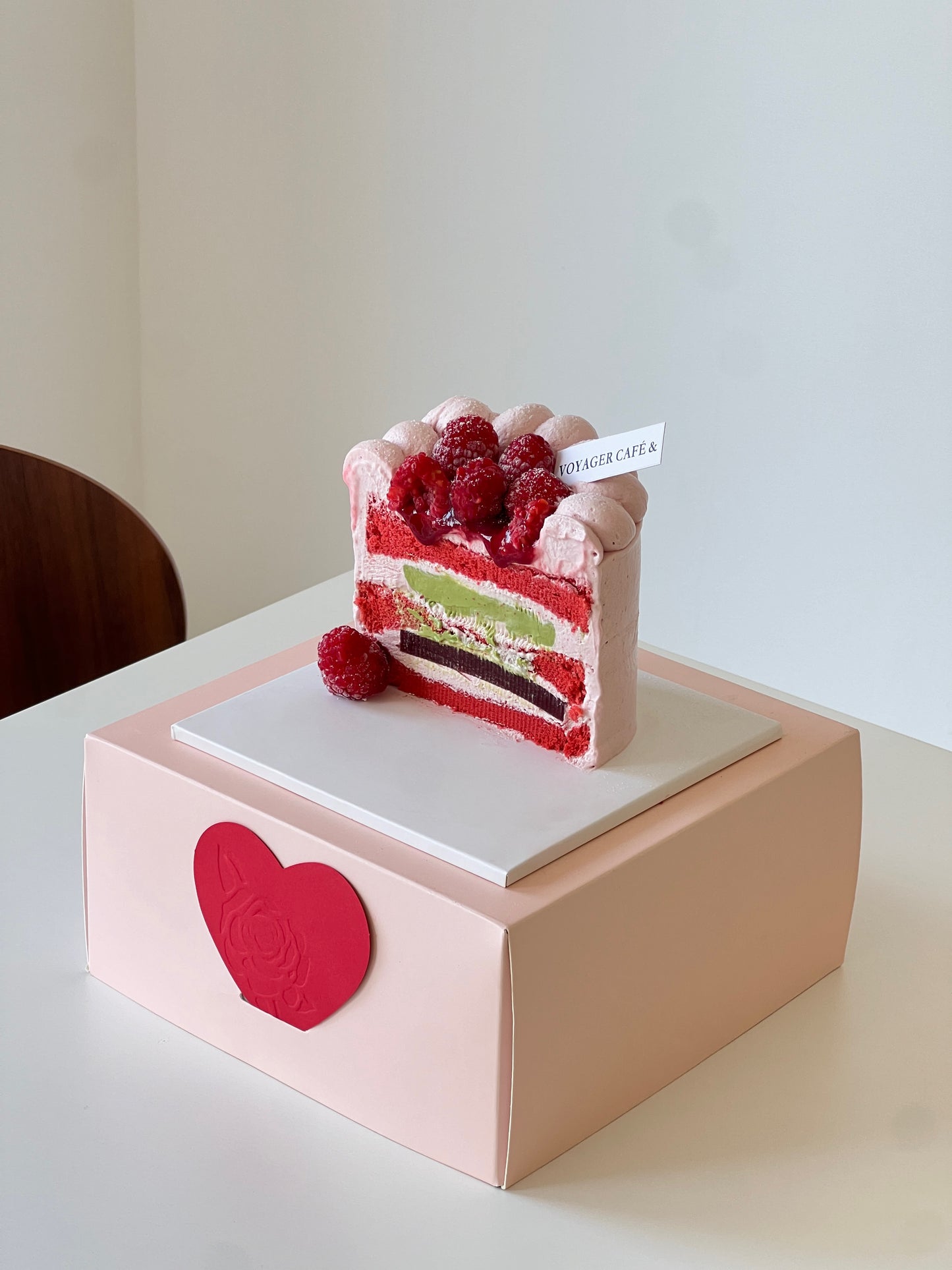 Raspberry Pistachio Cake