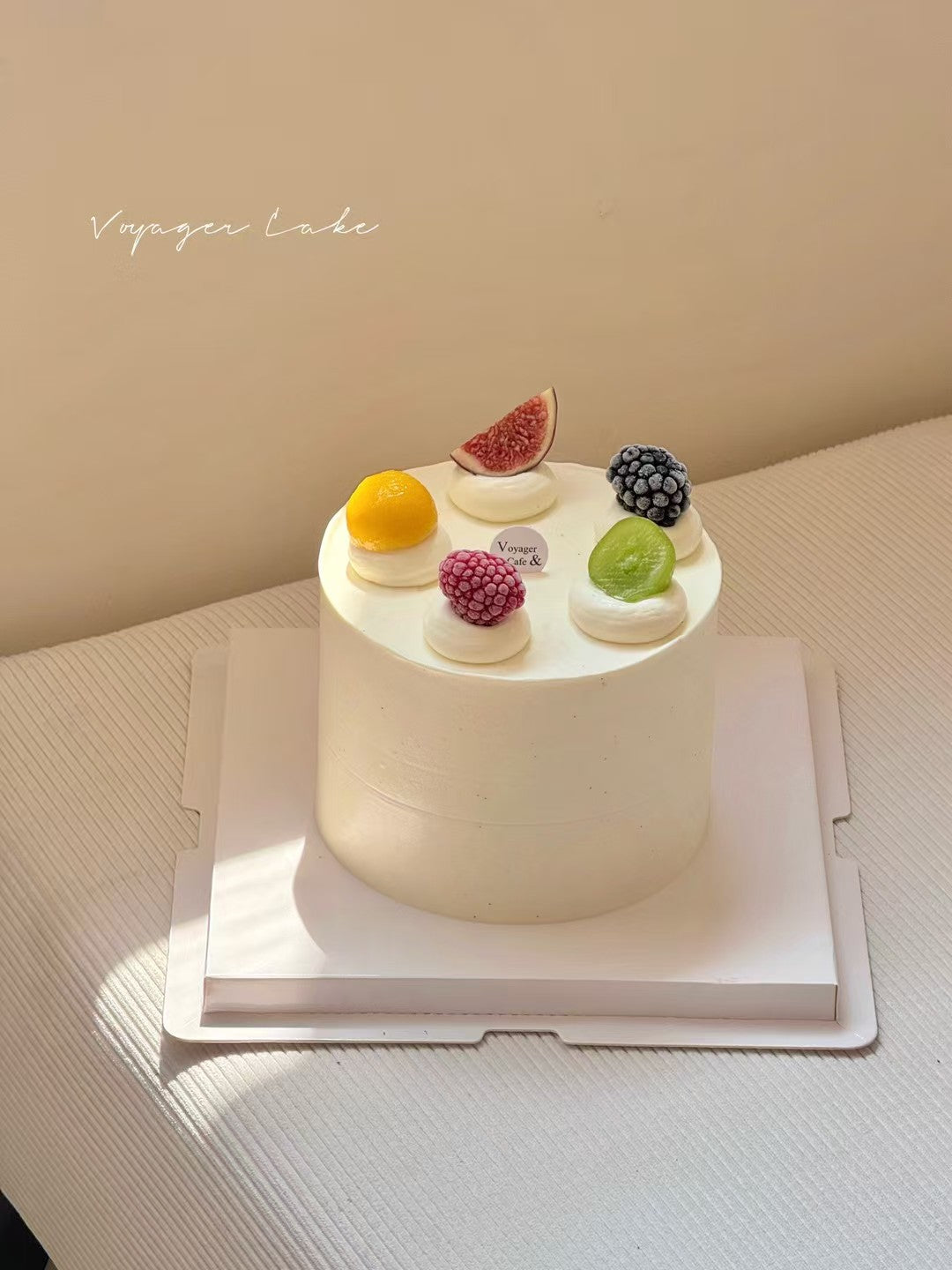 Vanilla Fruit Medley Cake