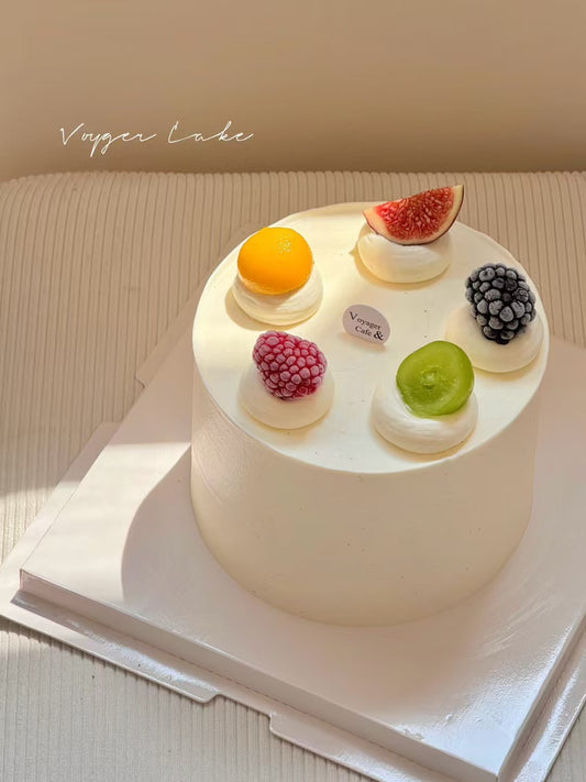 Vanilla Fruit Medley Cake