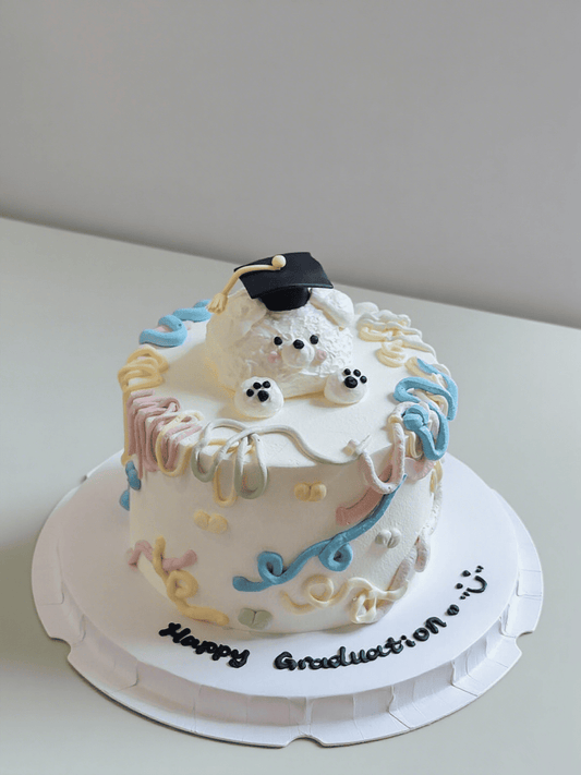 Puppy Graduation Cake