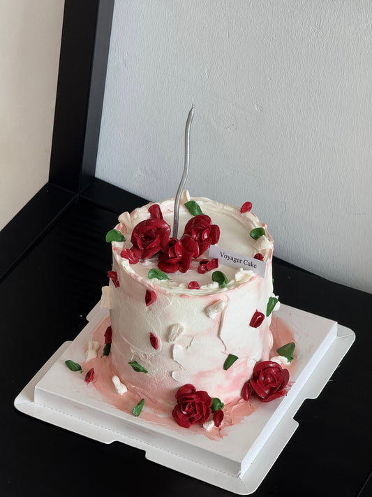 Vintage Rose Garden Cake