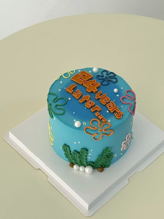 SpongeBob -Inspired Cake