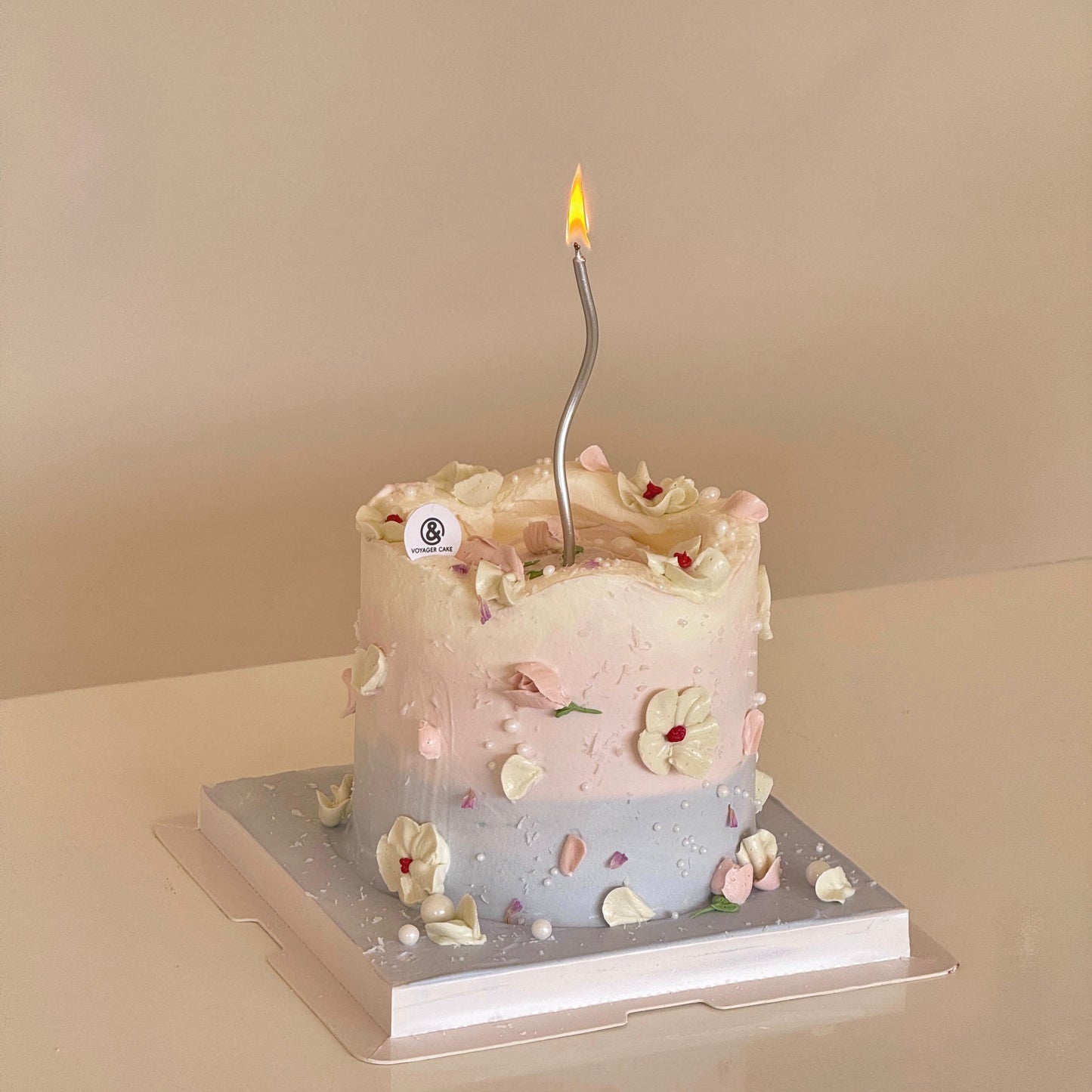 Purple Blossom Pastel Cake